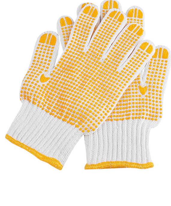 Găng cotton hạt PVC chống trơn A750D AMS