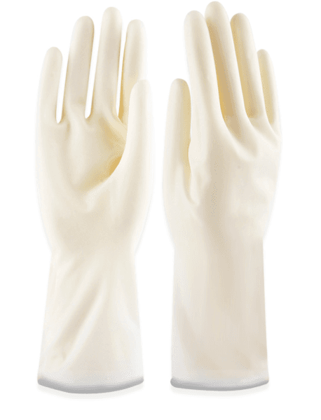 Găng tay latex trắng cổ dài 12 inch A5012